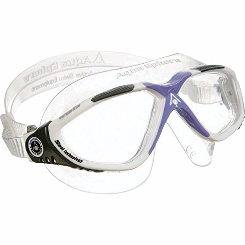 Aqua Sphere Vista Lady Swim Mask, White/Lavender