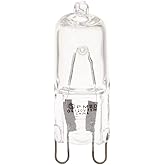 Satco S4617 75 Watt 1250 Lumens T4 Halogen G9 Double Loop Base 120 Volt Clear Light Bulb, Dimmable
