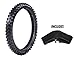 Protrax PT1061 Front Tiretough Gear Offroad Motocross 70/100-19 Tire & Tube 2.25-2.50 X 19 Combo Kit - Soft/Intermediate Terrain