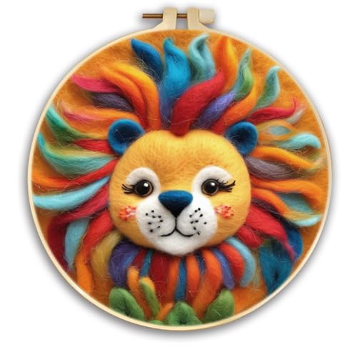Colourful lion fur