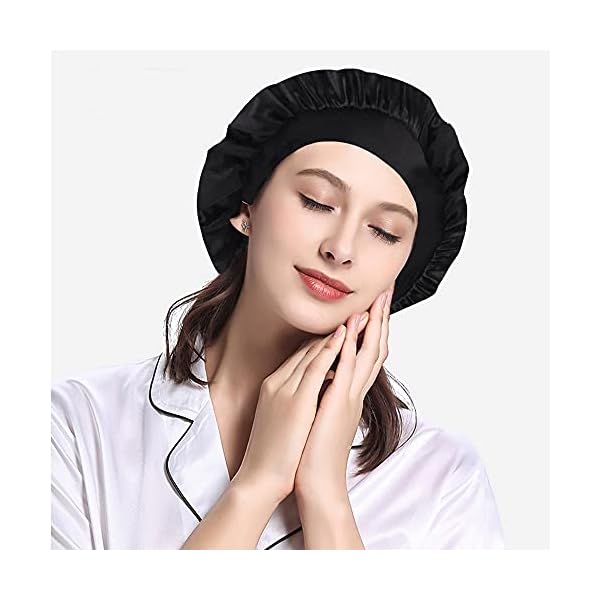 2Pcs-Satin-Bonnet-Silk-Night-Sleep-Cap-Wide-Band-Soft-Sleep-Hat-Sleeping-Hair-Care-Headwrap-for-Long-Short-Curly-Natural-HairBlackLeopard-pattern 2Pcs Satin Bonnet, Silk Night Sleep Cap Wide Band Soft Sleep Hat Sleeping Hair Care Headwrap for Long Short Curly…