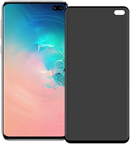 Galaxy S10 5G Screen Protectors, VitaVela 9H Hardness Privacy Tempered Glass Film (Case Friendly Updated Design) 3D Curved Anti-Spy Screen Protectors,for Samsung Galaxy S10 5G (Black)