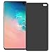 Welmax Galaxy S10 Plus Privacy Tempered Glass Anti-Spy Screen Protector [3D Curved] [Case Friendly] [9H Hardness] for Samsung Galaxy S10 Plus / S10+ (Black)