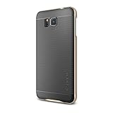 Galaxy Alpha Case, Spigen® [METALLIZED BUTTONS] Galaxy Alpha Case Protective **NEW** [Neo Hybrid] [Champagne Gold] Bumper Style Premium Case Slim Fit Dual Lyaer Protective Cover for Samsung Galaxy Alpha (2014) - Champagne Gold (SGP11094)
