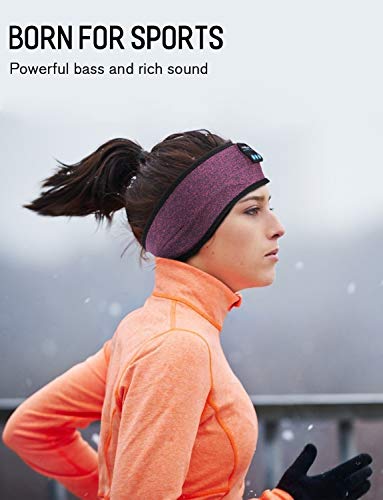 Sleep Headphones Bluetooth Headband,Wireless Music Sport Headband Sleeping Headphones,Gift for Woman Man, Earbuds with Mic Ultra-Thin HD Speakers for Sleep Sideways Workout Running Travel Relaxation