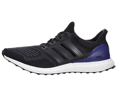 adidas Men's Ultra Boost Black/Purple Running Shoe 11 Men US