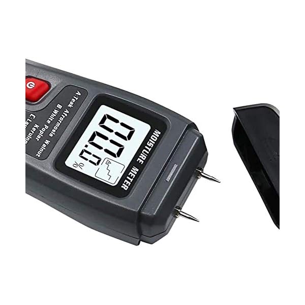 ZJ LIUJING Holz Feuchtigkeitsmesser, Digital Holz Feuchtigkeit Tester Detektor mit LCD Display, Messgerät Tragbar – Bild 3
