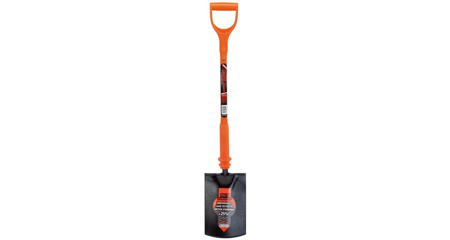 Draper 17694 Fully Insulated Digging Spade, Orange