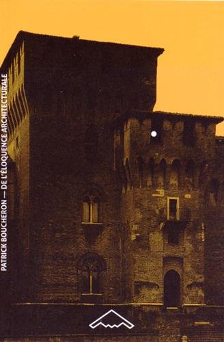 De l'éloquence architecturale