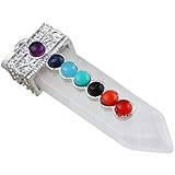 SUNYIK Gemstone 7 Chakra Healing Charm Pendant Bead Fit Necklace
