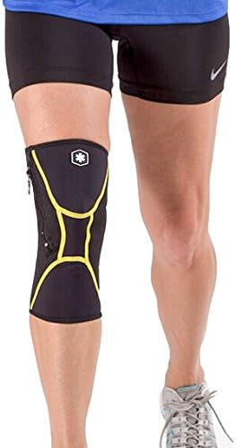 Knee Brace with Zipper - Therapeutic Compression &amp; Knee Pain Relief for Aching Knees or Knee Arthritis Symptoms; Ideal Sports Knee Brace for Active Lifestyle. IWF8815 by ICEWRAPS Fitness, SMALL/MEDIUM