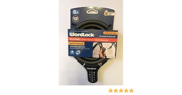 wordlock quick release bike lock