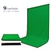 LimoStudio 10 x 12 feet / 120 x 144 inch White, Black, Green Backdrop Screen Photo Background, Premium > 150GSM Synthetic Material Superior Soft Texture for Professional Photo Video Studio, AGG1933