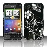 HTC Droid Incredible 2 Accessory - Blossoming White Spring Flower Protective Hard Rubberized Case Cover Design for Verizon