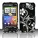 HTC Droid Incredible 2 Accessory - Blossoming White Spring Flower Protective Hard Rubberized Case Cover Design for Verizon