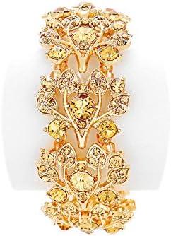 Stunning Gold-on-Gold Crystal Bracelet