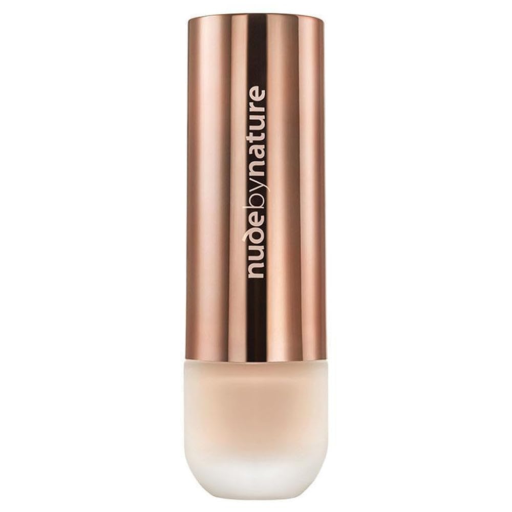 Nude By Nature Flawless Liquid Foundation, Dermatologist tested, suitable for sensitive skin, W2 Ivory