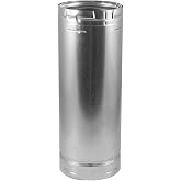 DuraVent 4GV18 4" Inner Diameter - Type B Round Gas Vent Pipe - Double Wall - 18, Aluminum (Pack of 1)