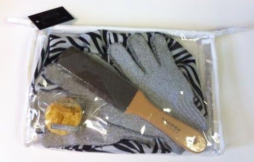 Hydrea London Shower Gift Set LGB26 Inc. Shower Cap, Exfoliating Gloves &amp; Sponge