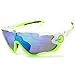 YUNYILAN Polarized Cycling glasses for Men UV400 Protection Sports Sunglasses With 3 Interchangeable Lenses for Cycling, Baseball,Fishing, Ski Running,Golf