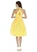 Vintage loves retro 1950s fashion dresses black and white polkadot dress YELLOW S