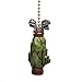 Clementine Golfer Golf Bag Ceiling Fan Pull Light Chain Decor