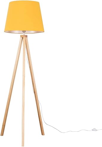 floor lamp mustard shade