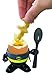 DC Comics Official Batman Topper, Egg Cup and Bat Logo Toast Cutter-Boxed, 1-Pack, Black