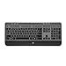 Cosmos Black Color Premium Silicone Keyboard Cover Skin Case Protector for Logitech Wireless Keyboard MK520 & MK520r