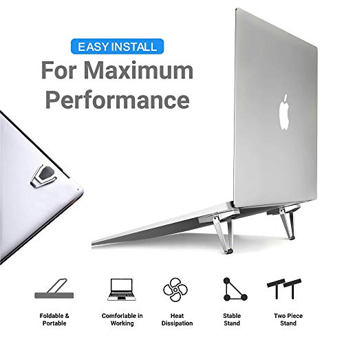 Adjustable Laptop and Keyboard Stand2PCS Ergonomic Laptop Mount