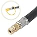STYDDI 12 Inch RV Propane Hose Connector with 1/4 Inch Male Inverted Flare for Auto-Changeover Two-Stage Regulator, 2 Pack