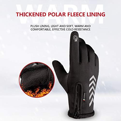 Black winter gloves for outdoor activities with extra grip and anti-slip features, priced at $7.59.