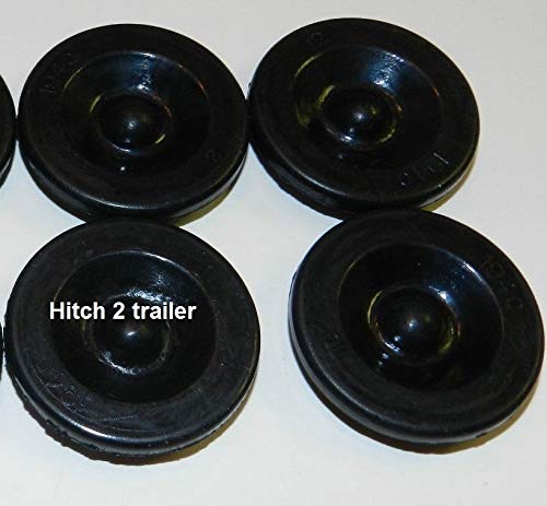 (KS) Set of 4pc Dexter EZ Lube TYPE Trailer Camper RV Axle Rubber Grease Plug Hub Dust CAP -with 1 1/8" Hole