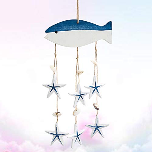 NUOBESTY Nautische Ornamenten Houten Wind Klokken Decoratieve Windgong Nautische Wand Decor Voor de Kinderkamer… - Image 8