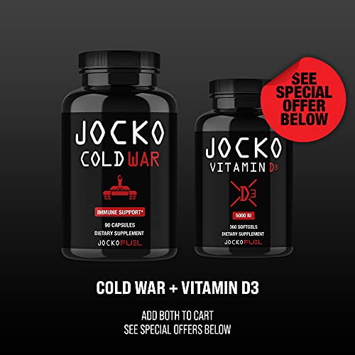 Jocko Fuel Immune Support Supplement Elderberry with Zinc & Vitamin C