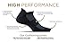 Feetures! Men's High Performance Cushion No Show Tab, Reflector, Large