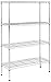 AmazonBasics 4-Shelf Shelving Storage Unit, Metal Organizer Wire Rack, Chrome Silver (36L x 14W x 54H) primary