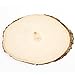 Koyal Wholesale Reversible Wood Slab Tree Slice With Bark Floral Centerpiece, Oval Shaped, 9 to 11-Inch
