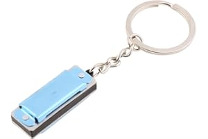 Colorful Harmonica Keychain Harmonica Small 8 Tone 4 Holes for Chain for Rings for Toy Musical Instruments Gifts
