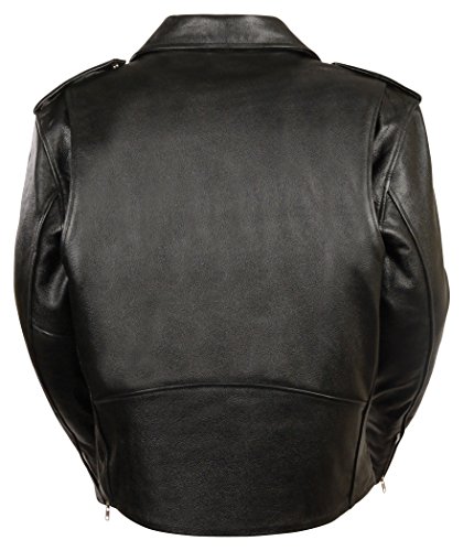 Milwaukee Leather Boys' Basic Motorcycle Jacket (Youth) (Black, Size 34)