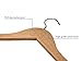 Topline Classic Wood Suit Hangers - 20 Pack (Natural Finish)