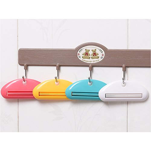 Toothpaste Clip,Bagvhandbagro Multi-functional Tube Squeezer Cleanser Toothpaste(2 PCS) [Random Color] - Thumbnail 6