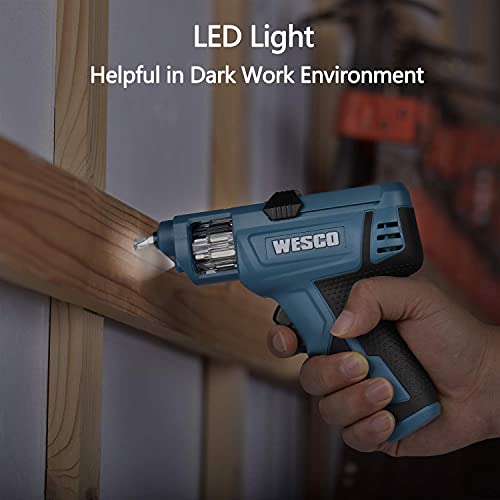 Electric Screwdriver, WESCO Cordless Screwdriver with Rechargable 1.5Ah Battery, 12 Pcs Bit Set, for Home DIY Screw-Driving & Fastening Tool /WS2013.1