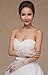 M Bridal Women's Rhinestones Lace Fingerless Gloves for Wedding Party Brides Accessory G02 (Ivory)