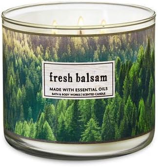Amazon Com Bath Body Works 3 Wick Candle In Fresh Balsam
