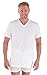 Texere Men's V-Neck Luxury Undershirt (Meio, Natural White, LT) Simple Underwear
