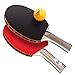 Yan&Dan - Ping Pong Paddle Set | 4 Table Tennis Rackets | 8 Professional Balls with Portable Case | Excellent Grip, Speed and Spin | Soft Rubber Material | Recreational Bundled Set | Indoor & Outdoor
