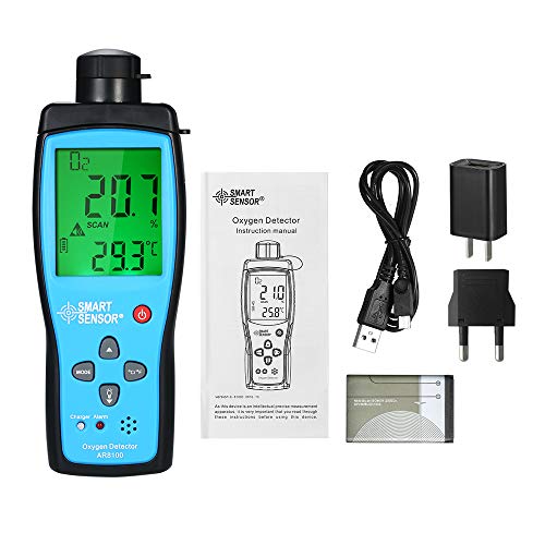 Oxygen Meter, KKmoon Oxygen Meter Digital Portable Automotive O2 Gas Tester Monitor Detector Handheld Oxygen Meter - Thumbnail 6