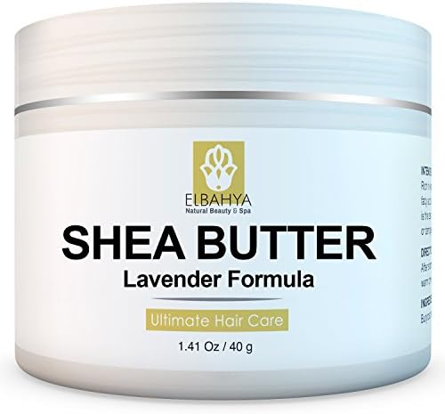 Elbahya Organic Shea Butter with Lavender for Hair, 1.41 oz
