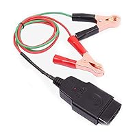LPHUS Memory Saver Connector OBD2 Car Diagnostic Cable & ECU Memory Saver Cable with Alligator Clip, Vehicle Battery Replacement Tool, Emergency Power Supply Interface for Car Battery Helper
